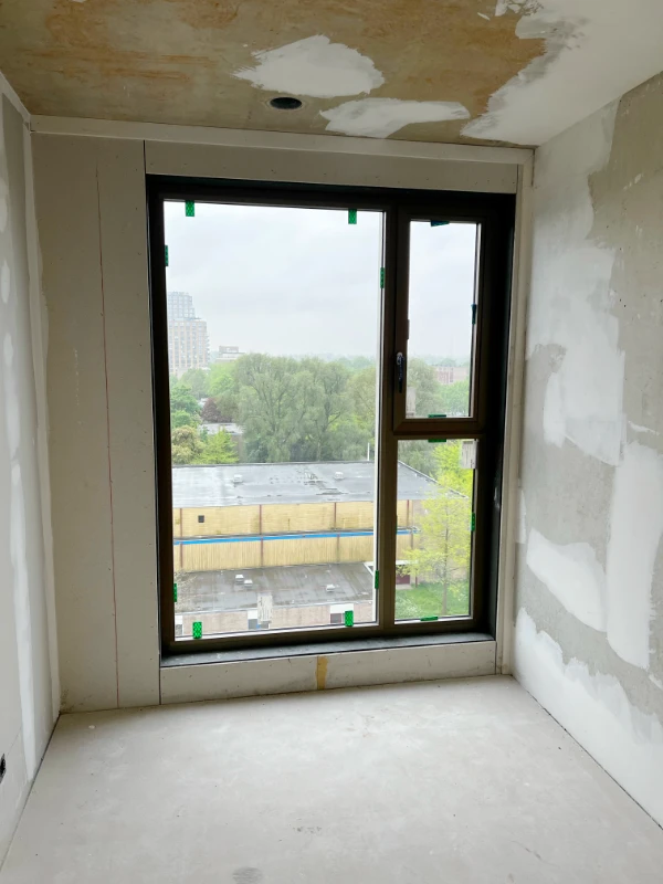 luchtdicht kitten kozijnen flat kitwerk project amersfoort